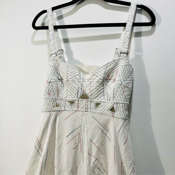 Free People New Romantics Olympic Flame Corset Cutout Boho Open Back Mini Dress - Picture 6 of 15
